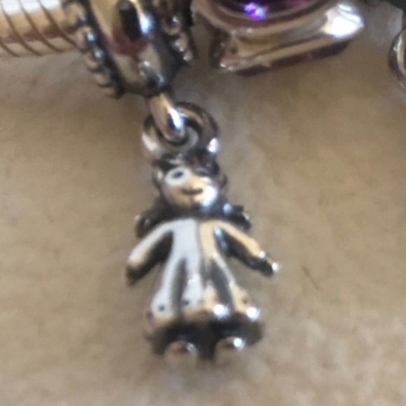 PANDORA Iconic Sterling Silver Bracelet with amethyst/purple oval lights charm - Picture 6 of 6